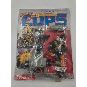 Galoob C.O.P.S. N. Crooks Bullitt Action Figure With Vehicle 1988